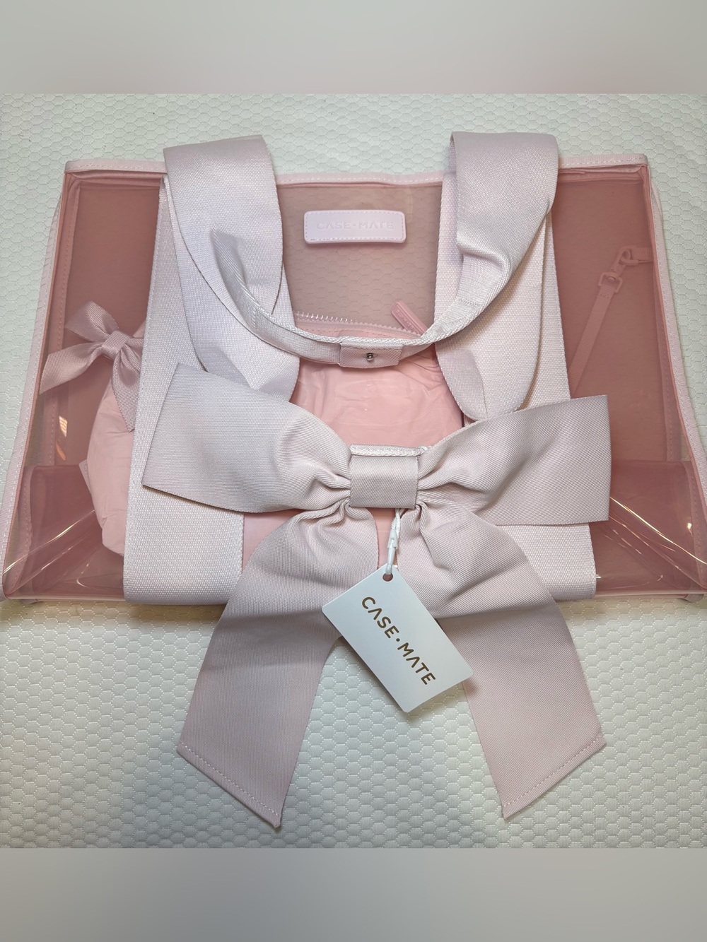 Case-Mate Blush/Ballet Pink Bow Tote